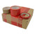 J.V. Converting TEV-ST/LOVPR0555 JVCC TEV-ST Tamper Evident Carton Sealing Tape: 1/2" x 55 yd. (Surface Printed with"Opened Void" Message if Removed), Red
