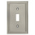 Cosmas 25053-SN Satin Nickel Single Toggle Switch Plate Switchplate Cover