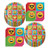 Emoji Party Supplies Tableware and Decorations (Color Block Emoji Paper Dinner Plates and Luncheon Napkins (Serves 16))