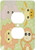3dRose lsp_6084_6"Curious Baby Animals  Lion Monkey Giraffe Elephant On Green Background 2 Plug Outlet Cover, Multicolor
