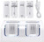 Charging Station for WII Remote, Wii Remote Charger Dock with 2800mAh Rechargeable Batteries and LED Light Indicator - Light White