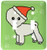 3dRose lsp_13818_2 Cute Bichon Frise Green Paw Background with Santa Hat Double Toggle Switch