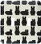 3dRose lsp_25326_2 Cute Black Little Rabbit Grumpy Bunny Print Double Toggle Switch