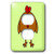 3dRose lsp_10792_6 Cute Brown Chicken with Green Background 2 Plug Outlet Cover