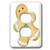 3dRose lsp_217037_6 Cute Gingerbread Man Illustration 2 Plug Outlet Cover