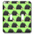 3dRose LLC lsp_13855_2 Cute Hedgehog Print Green Double Toggle Switch