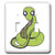 3dRose lsp_37454_2 Cute Lime Green Cartoon Snake Double Toggle Switch