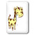 3dRose lsp_32757_1 Cute Yellow Giraffe Cartoon Art Animals Nature Kids Toggle Switch, Multicolor