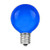 Novelty Lights 25 Pack G50 Outdoor Patio Globe Replacement Bulbs, Blue, E17/C9 Base, 7 Watt