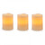 Darice Battery Operated LED Wax Pillar Candle Set, 3 Piece