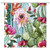 Lileihao Watercolor Shower Curtain Green Cactus Floral Plant Scenery Bathroom Decor Waterproof Polyester Fabric Home Bath Supplies Curtains Sets Machine Washable 69 x 70 Inch with Hooks