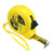 uxcell 5M Length Measuring Tape Plastic Round Shell Retractable Measure Tape 19mm Yellow