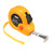 uxcell 5M Long Measuring Tape Plastic Round Shell Retractable Tape Width 19mm Orange