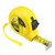 uxcell 7.5M Length Measure Tape Plastic Round Case Retractable Tape Width 25mm Yellow