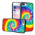 LEALIN iPhone 7 Plus Case,iPhone 8 Plus Case, Rainbow Tie Dye Pattern Antiskid Handle Black TPU Phone Case for iPhone 7Plus / 8 Plus Cover