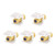 VCE (5 Pack) 3 GHz Gold-Plated RG6 Coaxial Keystone Jack Insert,F Type RG6 Keystone Connectors