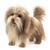Folkmanis Shaggy Dog Hand Puppet, Brown, Off White, Black, 8"