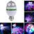 vivian E27 3W Rotating Stage Light DJ Disco Crystal LED Ball Lamp Strobe Bulb Multi Changing Color LED Light