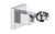 Wall Mounted All BRASS Adjustable Handheld Shower Head Bracket Holder, Hand Held Shower Wand Hose Sprayer Holder (Square, Chrome)