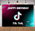 TIK TOK Photo Background Color Neon Light Happy Birthday Photography Backdrops Let's Glown Music Photo Stuido Booth Cake Table Banner Decoration 7x5ft