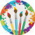 Art Party Paper Plates, 24 ct