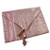 Silk Decorative Table Runner & Bed Runner 80 inch Pleated Design Brown Color