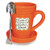Divinity Boutique Flower Pot Orange Grandma, Multicolor