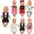 iBayda 6 Sets Doll Clothes Include Dress,Headband,Romper,Vest,Outfit for 43cm New Born Baby Dolls and 18 inch American Girl Doll