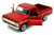 1969 Ford F-100 Pickup, Red - Motormax Premium American 79315 - 1/24 Scale Diecast Model Car