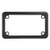 Grand General 60394 Matte Black Powder Coated Motorcycle Plain License Plate Frame