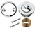 Brass Conversion Kit BathTub Tub Drain Assembly Chrome