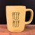 Rae Dunn PEEP PEEP Easter Mug - allside yellow - Ceramic - very rare!
