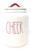 Rae Dunn By Magenta CHEER Ceramic LL Canister With Red Letters