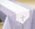 Amscan Religious White and Silver Fabric Party Table Runner, 72" x 13"