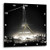 3dRose DPP_77379_1 Eiffel Tower Illuminated Paris Exposition 1900 Black & White Wall Clock, 10 by 10"