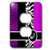 3dRose lsp_35593_6 Two Plug Outlet Cover with Elegant Purple J Monogram