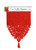 Ritz Lace Table Cloth Runner, 13 X 54, Red
