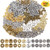 EuTengHao 600pcs Spacer Beads Jewelry Bead Charm Spacers Alloy Spacer Beads for Jewelry Making DIY Bracelets Necklace and Crafting (12 Styles,Silver and Gold)
