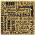 XL Coasters Coffee Words (9 Inch)  Oversized cork absorbent drink coaster