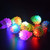 LACGO Flashing LED Bumpy Jelly Ring, Novelty Clear Case Color Changing LEDs Soft Rubber Ring Light, Light Up Party Toys, Soft Flashing Jelly Bumpy Rings for Bar, Party, Night, Fit All(Pack of 12)