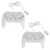 Lyyes Classic Wii Controller Wired Pro Controller for Nintendo Wii 2PACK
