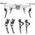 RCGEEK Compatible with DJI Mavic Air 2 Landing Gear Feet Leg Extenders Height Extending Kit with Silicon Shockproof Foot Cushion Compatible with DJI Mavic Air 2 Drone 4Pcs