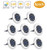 |Solar Ground Lights 8 Pack|Solar Outdoor Lights 8LED Solar Disk Lights Outdoor,Waterproof,In ground Solar Garden Lights for Pathway Lawn Yard Roads Walkway Driveway - Cold White