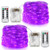 XINGPOLD 2 Set Fairy String Lights Battery Operated Waterproof 8 Modes Twinkling 100 LED String Lights 33FT Copper Wire Firefly Lights Remote Control for Bedroom Wedding Festival Decor (Purple)