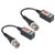 uxcell 2pcs CCTV Camera Passive Video Balun BNC Connector Transceiver Cable Adapter