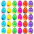 Easter Eggs Toys,30PCS Easter Eggs Filled with 32PCS Mini Dinosaurs for Surprised Eggs,Party Favors,Prizes,Multiple Colors