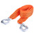 Qiilu 4 Meter Load 3 Ton Car Trailer Towing Rope Strap Tow Cable with Hooks Emergency Vehicle Tool