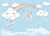 Leowefowa 7X5FT Baby Shower Backdrop Cake Smash Backdrops for Photography Rainbow White Cloud Cartoon Kids Birthday Vinyl Photo Background Girls Room Wallpaper Studio Props