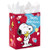 Hallmark 13" Large Peanuts Valentines Day Gift Bag with Tissue Paper (Snoopy)