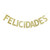 Felicidades Banner, Gold Glitter Congratulations Banner for Graduation/Birthday/Anniversary/Promotion Party Sign Decor Supplies